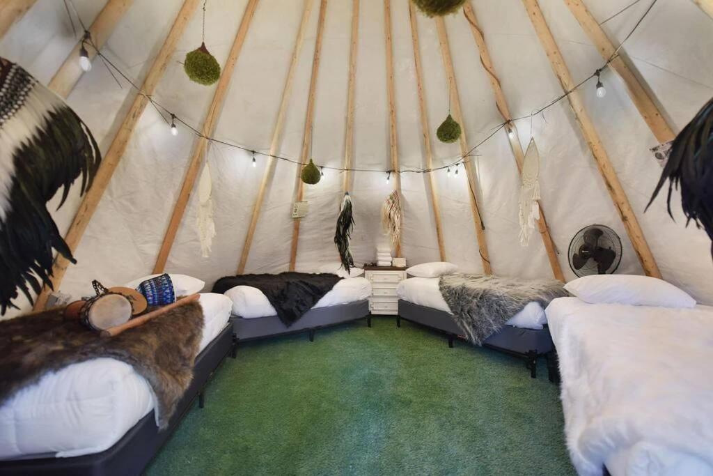 Enchanted Forest Cabin And Teepee! Lights & Laser Show! Private Hot Tub! Unique Stay! Sevierville Eksteriør bilde
